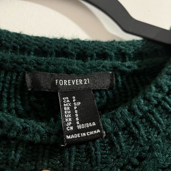 Forever 21 Dark Green Knit Sweater - Picture 6 of 10